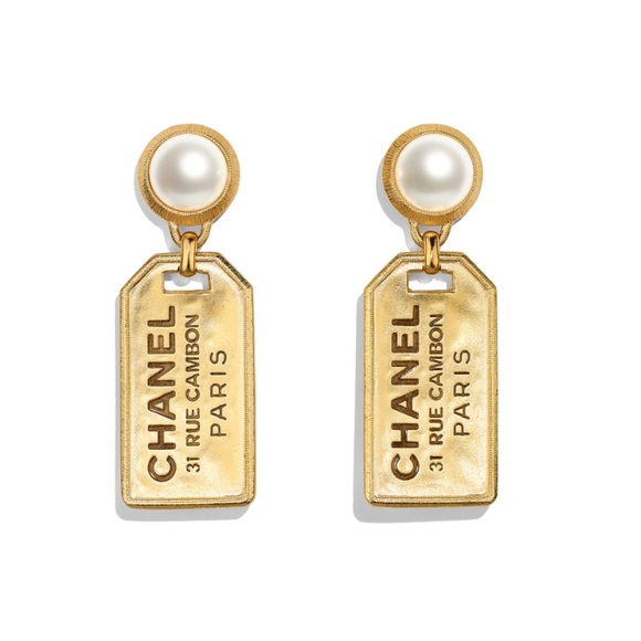 CHANEL Jewelry - Chanel gold Pearl 31 Rue Cambon earrings jewelry